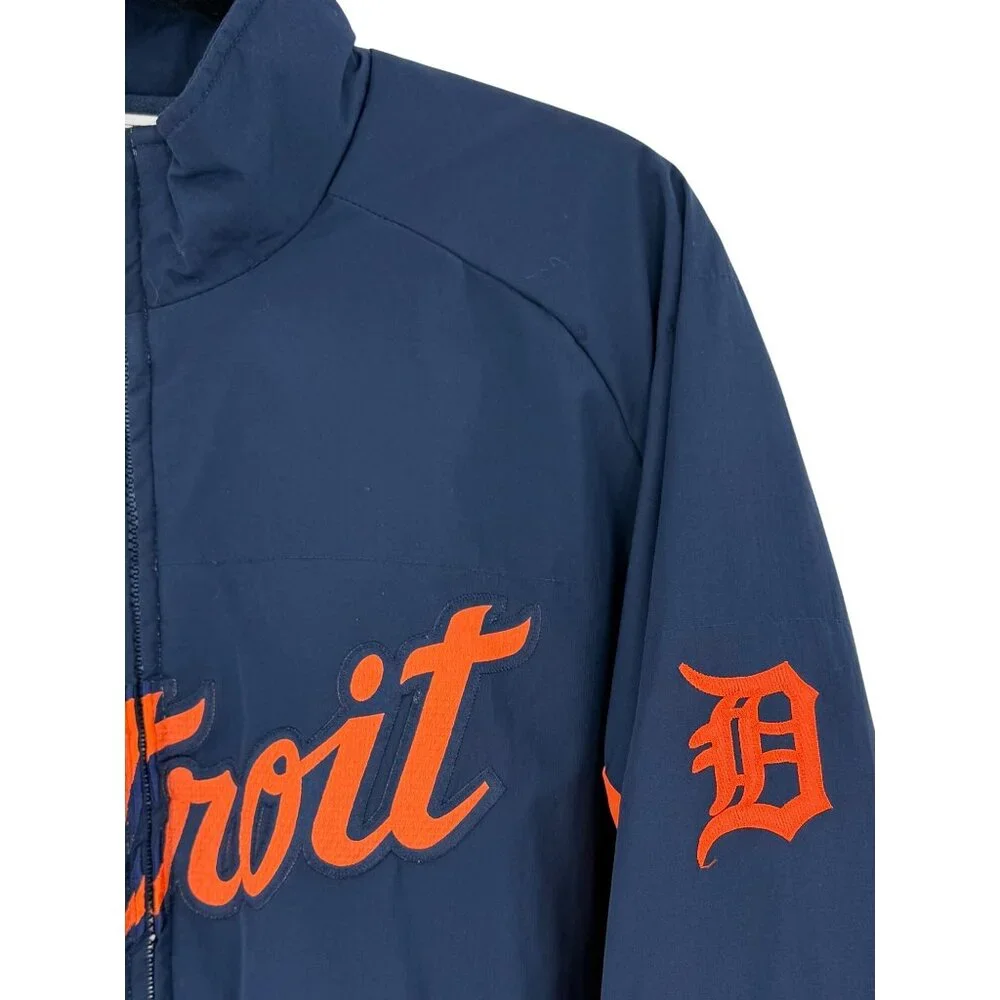 Vintage Y2K Majestic Detroit Tigers MLB Fleece Jacket • Streetwear Collectible L - Picture 3 of 14